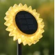 Lampa solara LED decorativa de gradina si de perete Floarea Soarelui 35CM alb cald