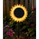 Lampa solara LED decorativa de gradina si de perete Floarea Soarelui 35CM alb cald