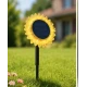 Lampa solara LED decorativa de gradina si de perete Floarea Soarelui 35CM alb cald