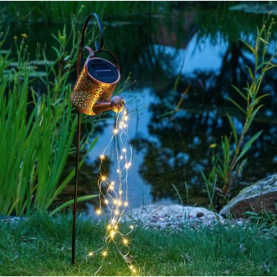 Lampa Solara LED Tip Stropitoare cu stele fier forjat 80 cm lumina Calda