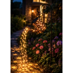 Lampa Solara LED Tip Stropitoare cu stele fier forjat 80 cm lumina Calda