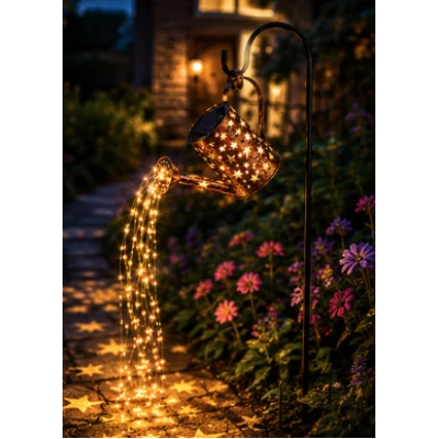 Lampa Solara LED Tip Stropitoare cu stele fier forjat 80 cm lumina Calda