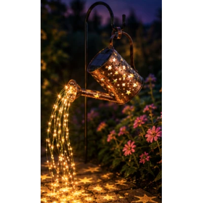Lampa Solara LED Tip Stropitoare cu stele fier forjat 80 cm lumina Calda