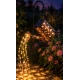 Lampa Solara LED Tip Stropitoare cu stele fier forjat 80 cm lumina Calda
