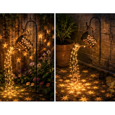 Lampa Solara LED Tip Stropitoare cu stele fier forjat 80 cm lumina Calda