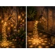 Lampa Solara LED Tip Stropitoare cu stele fier forjat 80 cm lumina Calda