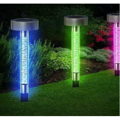 Lampa Solara de Gradina cu lumina Colorata LED