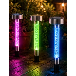 Lampa Solara de Gradina cu lumina Colorata LED