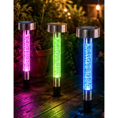 Lampa Solara de Gradina cu lumina Colorata LED