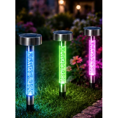 Lampa Solara de Gradina cu lumina Colorata LED