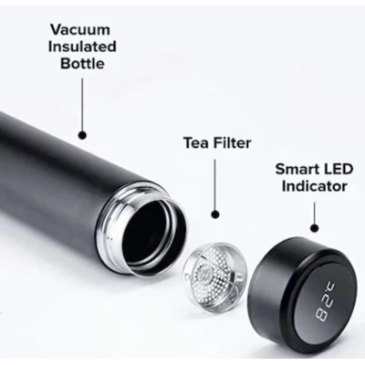 Termos cu afisaj electronic 500ml ALBASTRU
