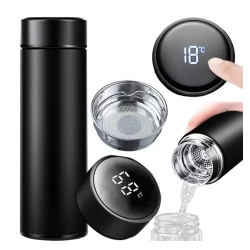 Termos cu afisaj electronic 500ml NEGRU