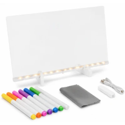 Set tabla LED pentru desenat 30x20cm cu USB