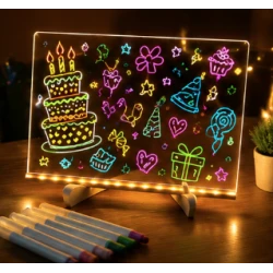 Set tabla LED pentru desenat 30x20cm cu USB