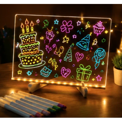 Set tabla LED pentru desenat 30x20cm cu USB