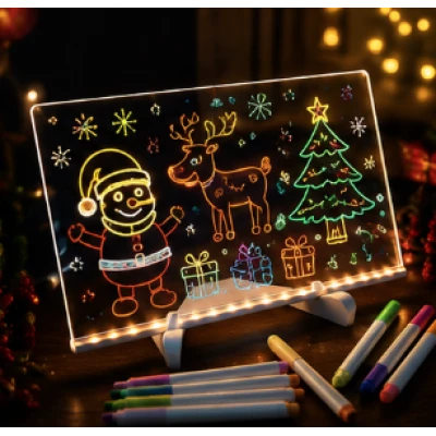 Set tabla LED pentru desenat 30x20cm cu USB