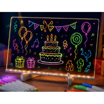 Set tabla LED pentru desenat 30x20cm cu USB