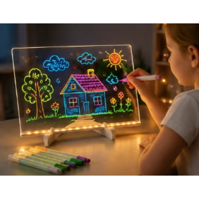 Set tabla LED pentru desenat 30x20cm cu USB