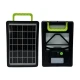Panou solar 20W cu acumulator 2400mAh GD 120S portabil ABS cu cabluri de incarcare 37x38 cm