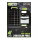 Panou solar 20W cu acumulator 2400mAh GD 120S portabil ABS cu cabluri de incarcare 37x38 cm