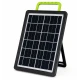 Panou solar 20W cu acumulator 2400mAh GD 120S portabil ABS cu cabluri de incarcare 37x38 cm