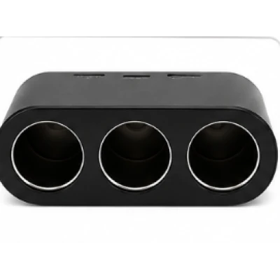 Priza auto 3 cai si USB 120W Olesson 1653
