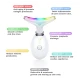 Aparat Facial cu Lumina LED 4 Culori Masaj si ingrijire Ten capat metalic 7 setari
