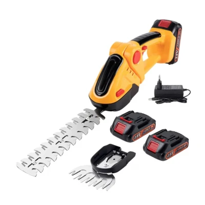 Foarfeca electrica LEIHMANN cu 2 acumulatori 48v/5ah pentru taiat gard viu