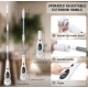 Perie electrica rotativa pentru curatare maner extensibil baterie reincarcabila 9 capete detasabile BA