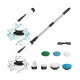 Perie electrica rotativa pentru curatare maner extensibil baterie reincarcabila 9 capete detasabile BA
