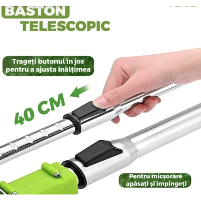 Motocoasa Electrica cu 2 acumulatori 36V de 18000 RPM accesorii incluse verde