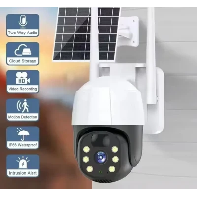 Camera de Supraveghere 4G cu Panou Solar PTZ audio bidirectional detectie miscare IP66 Vedere Nocturna