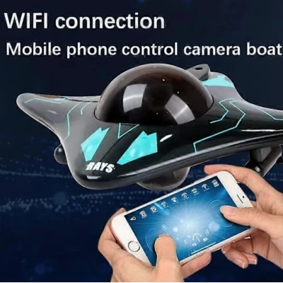 Submarin cu Telecomanda 6 Canale Camera HD Lumini LED Multicolor Jucarie pentru Copii