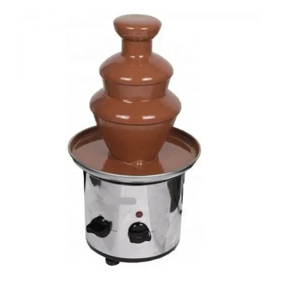 Fantana cu fondue de ciocolata 3 niveluri din otel inoxidabil 