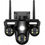 Camera de supraveghere WiFi Multi Screen 12MP Ultra HD PTZ 355 monitorizare 360 Full Color PIR IP66