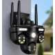 Camera de supraveghere WiFi Multi Screen 12MP Ultra HD PTZ 355 monitorizare 360 Full Color PIR IP66