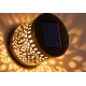 Set 2 Lampi solare de perete design Mandala Floare LED Lumina ALB CALD Decor Exterior