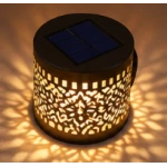 Set 2 Lampi solare de perete design Mandala Floare LED Lumina ALB CALD Decor Exterior