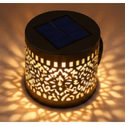 Set 2 Lampi solare de perete design Mandala Floare LED Lumina ALB CALD Decor Exterior