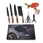 Set de cutite pentru bucatarie 6 piese material otel Inoxidabil cutie depozitare MARO