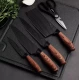 Set de cutite pentru bucatarie 6 piese material otel Inoxidabil cutie depozitare MARO