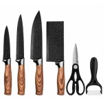 Set de cutite pentru bucatarie 6 piese material otel Inoxidabil cutie depozitare MARO