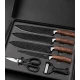 Set de cutite pentru bucatarie 6 piese material otel Inoxidabil cutie depozitare MARO