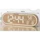 Ceas Digital de Birou 8053 afisaj LED Mare alarma temperatura data si ziua saptamanii design Lemn
