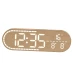 Ceas Digital de Birou 8053 afisaj LED Mare alarma temperatura data si ziua saptamanii design Lemn