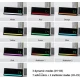 Ceas Digital LED 5536 cu alarma si Lumina RGB afisaj mare data si ziua saptamanii 2 alarme snooze Luminozitate Reglabila