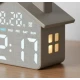 Ceas Digital de Masa tip CASUTA 8063 Multifunctional afisaj LED Mare alarma data 