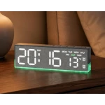 Ceas Digital 5532 cu alarma afisaj temperatura si calendar Funcție Snooze cu LED