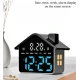 Ceas Digital cu alarma design CASUTA 9033 afisaj LED data si ziua saptamani 2 Alarme Negru