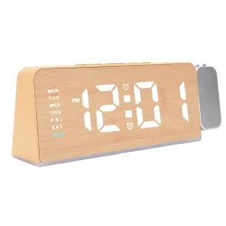 Ceas Digital cu Alarma si Proiectie Ora 8055 afisaj LED temperatura Lumina colorata